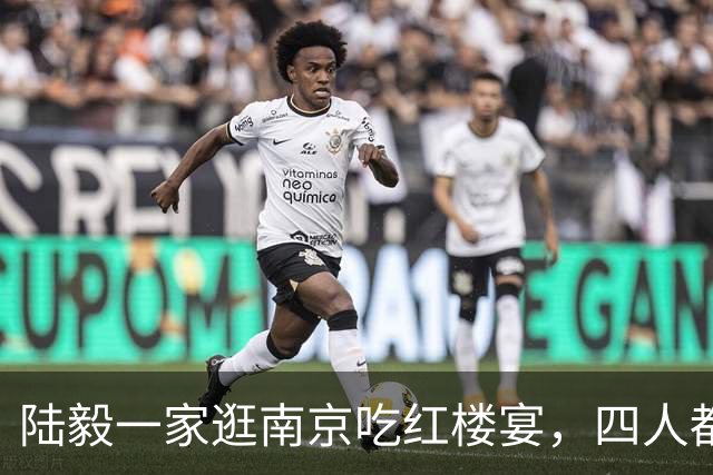 陆毅一家逛南京吃红楼宴，四人都戴金项链很贵气，一顿饭花2000多
